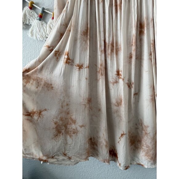 Carly Jean Los Angeles Cjila Salem Tie Dye Flowy Mini Shirtdress Boho Beachy M - Picture 4 of 9